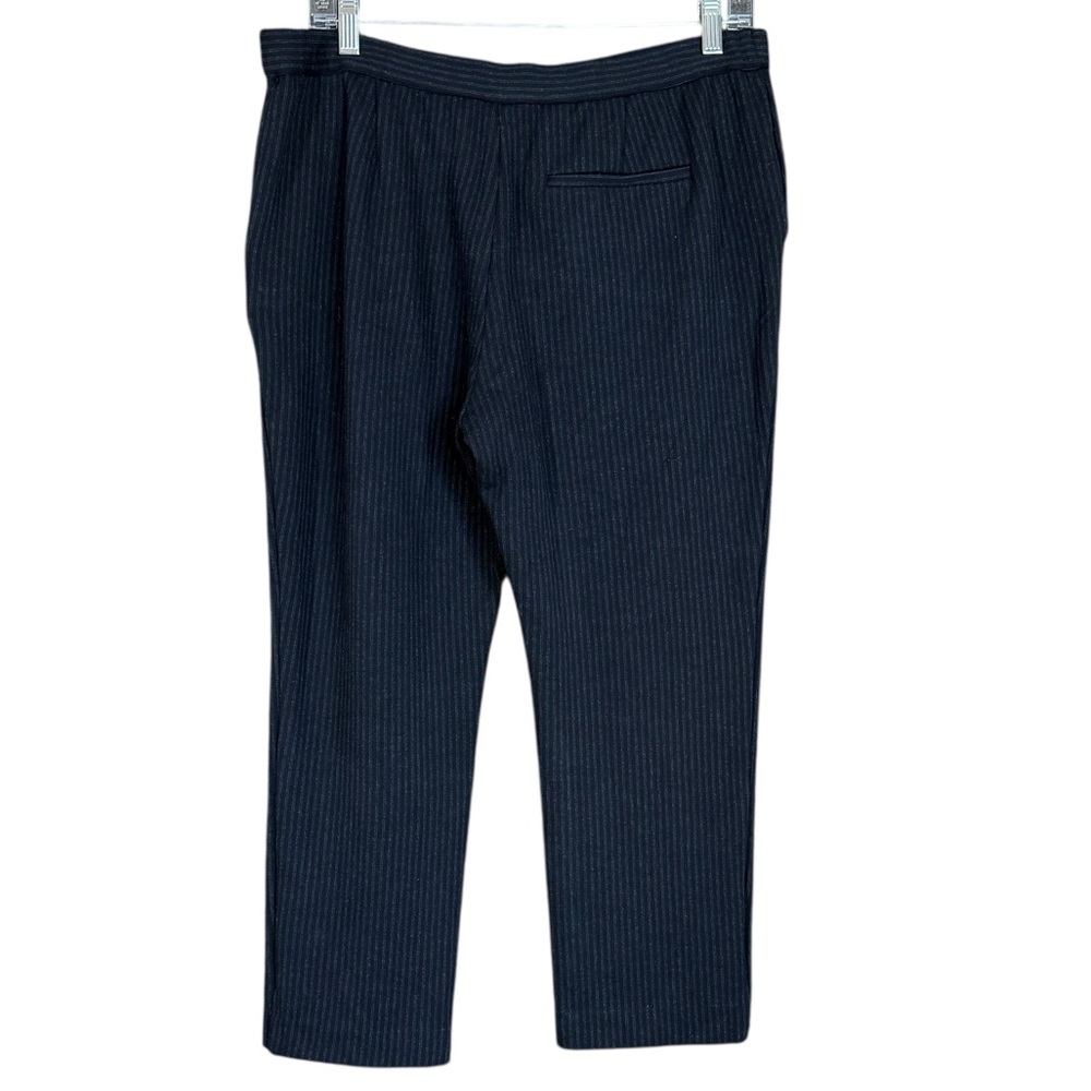 Theory Treeca Fairfield Knit Pinstripe Ankle Pants Women's Size 10 - Picture 5 of 14